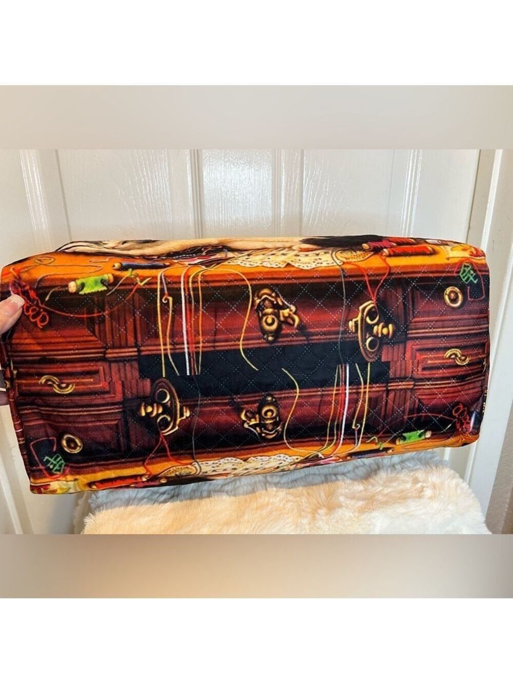 TOTE OVERNIGHT TRAVEL BAG. BRIGHT COLORFUL DUFFLE - Picture 6 of 10